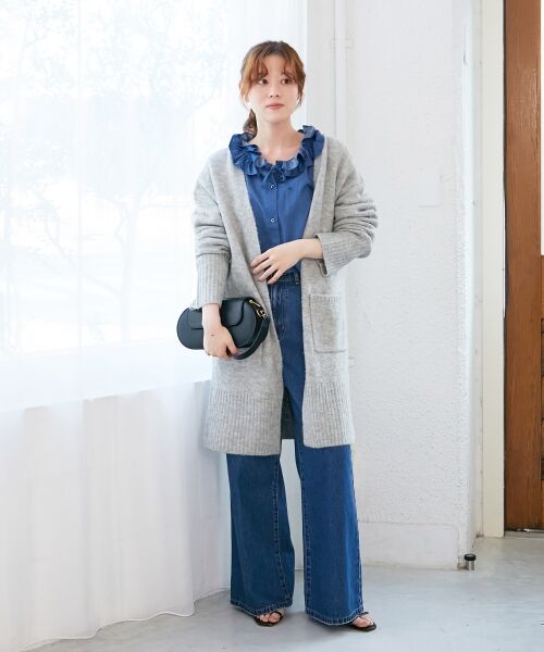 le.coeur blanc / ルクールブラン シャツ・ブラウス | フリルネックデニムブラウス | 詳細14