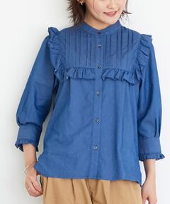 le.coeur blanc / ルクールブラン シャツ・ブラウス | デニムフリルブラウス