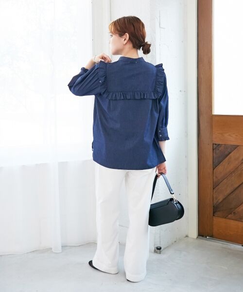 le.coeur blanc / ルクールブラン シャツ・ブラウス | デニムフリルブラウス | 詳細10