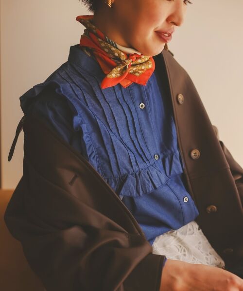 le.coeur blanc / ルクールブラン シャツ・ブラウス | デニムフリルブラウス | 詳細12