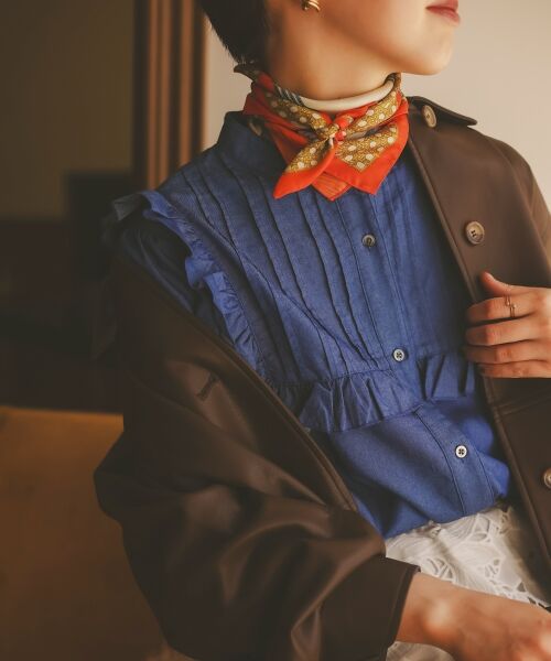 le.coeur blanc / ルクールブラン シャツ・ブラウス | デニムフリルブラウス | 詳細13