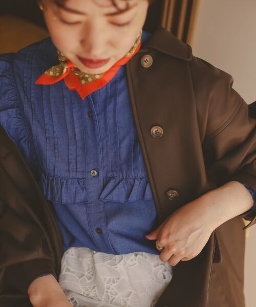 le.coeur blanc / ルクールブラン シャツ・ブラウス | デニムフリルブラウス | 詳細14