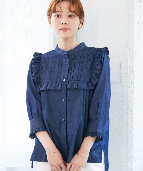 le.coeur blanc / ルクールブラン シャツ・ブラウス | デニムフリルブラウス | 詳細2
