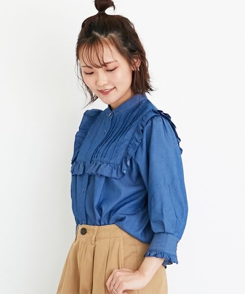 le.coeur blanc / ルクールブラン シャツ・ブラウス | デニムフリルブラウス | 詳細20