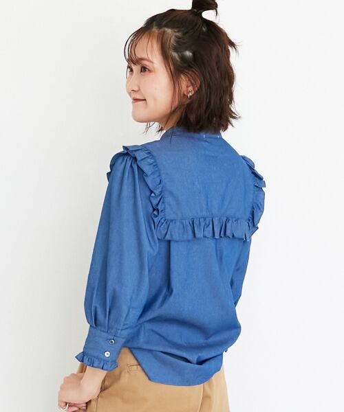le.coeur blanc / ルクールブラン シャツ・ブラウス | デニムフリルブラウス | 詳細21