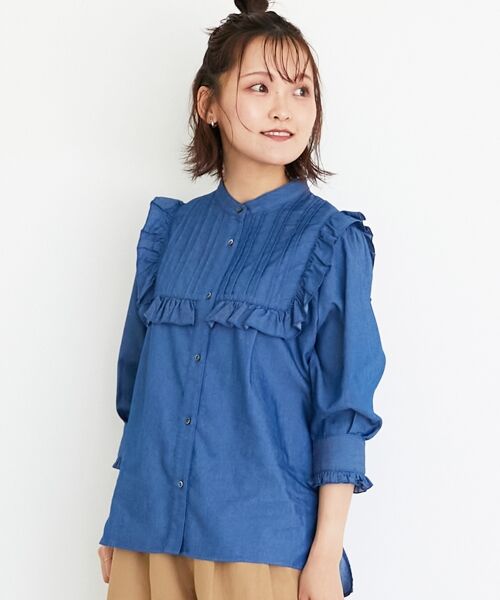 le.coeur blanc / ルクールブラン シャツ・ブラウス | デニムフリルブラウス | 詳細22