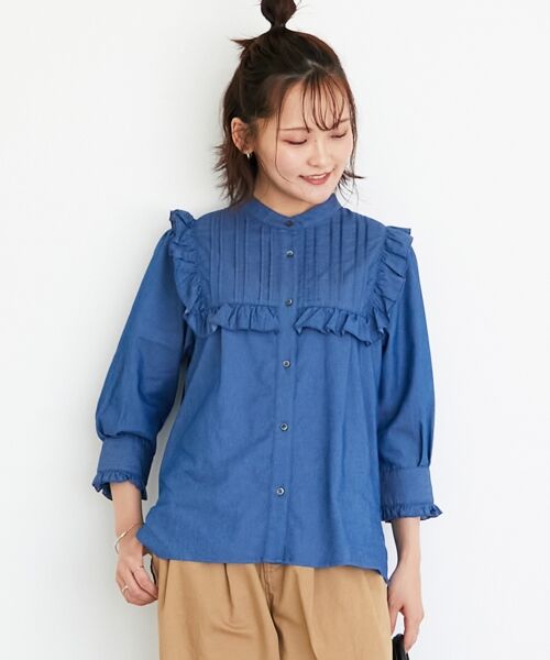 le.coeur blanc / ルクールブラン シャツ・ブラウス | デニムフリルブラウス | 詳細24