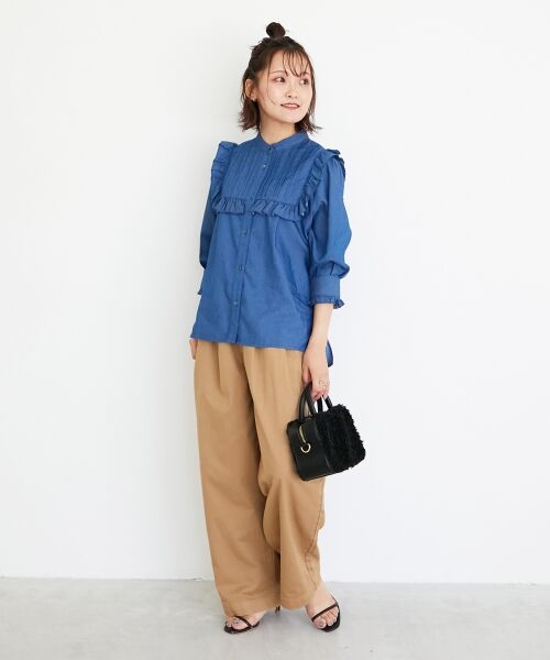 le.coeur blanc / ルクールブラン シャツ・ブラウス | デニムフリルブラウス | 詳細25
