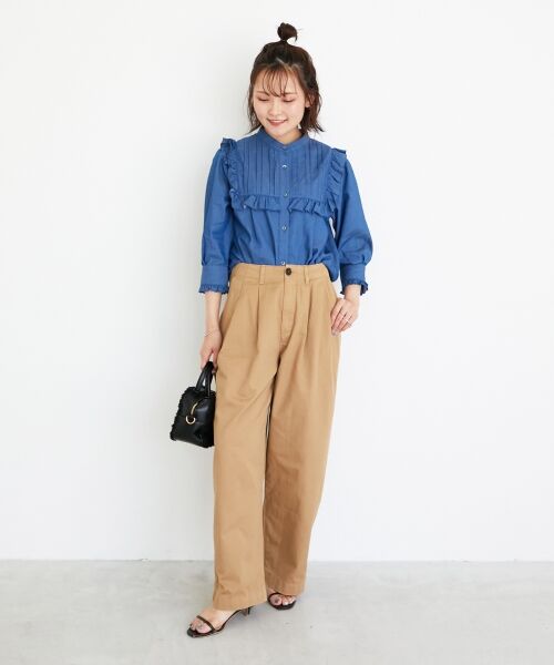 le.coeur blanc / ルクールブラン シャツ・ブラウス | デニムフリルブラウス | 詳細26