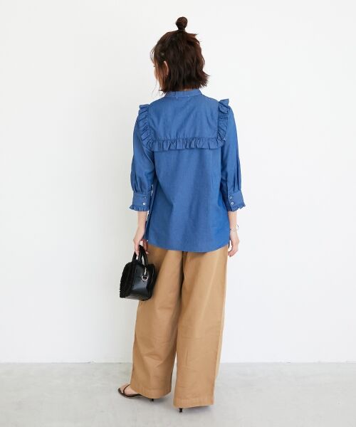 le.coeur blanc / ルクールブラン シャツ・ブラウス | デニムフリルブラウス | 詳細29