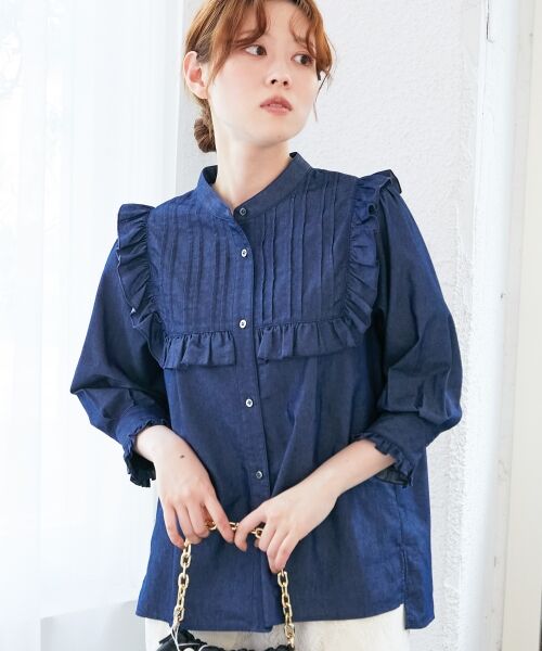 le.coeur blanc / ルクールブラン シャツ・ブラウス | デニムフリルブラウス | 詳細3