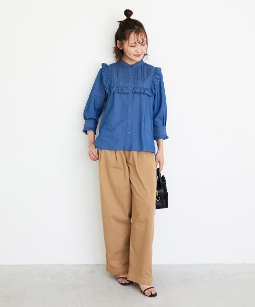 le.coeur blanc / ルクールブラン シャツ・ブラウス | デニムフリルブラウス | 詳細30