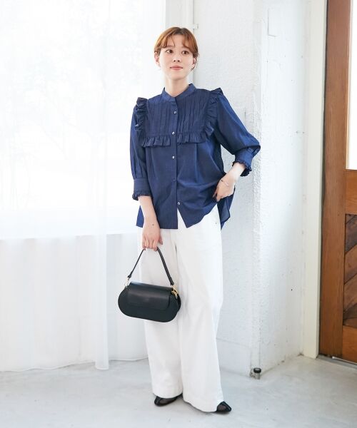 le.coeur blanc / ルクールブラン シャツ・ブラウス | デニムフリルブラウス | 詳細6