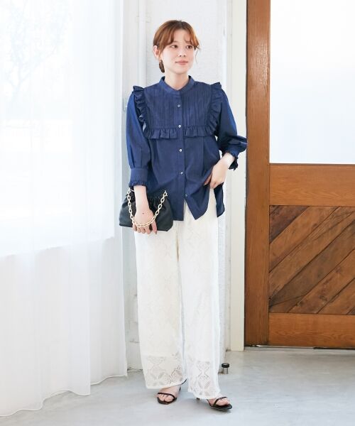 le.coeur blanc / ルクールブラン シャツ・ブラウス | デニムフリルブラウス | 詳細9