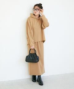 le.coeur blanc / ルクールブラン ロング・マキシ丈ワンピース | ダンボールニットパーカー×スカートセット