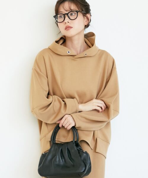 le.coeur blanc / ルクールブラン ロング・マキシ丈ワンピース | ダンボールニットパーカー×スカートセット | 詳細12