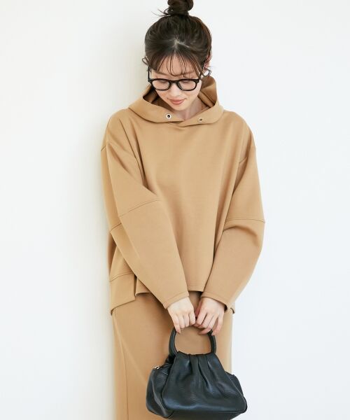 le.coeur blanc / ルクールブラン ロング・マキシ丈ワンピース | ダンボールニットパーカー×スカートセット | 詳細13