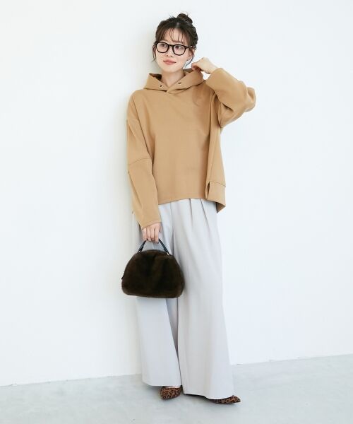 le.coeur blanc / ルクールブラン ロング・マキシ丈ワンピース | ダンボールニットパーカー×スカートセット | 詳細14