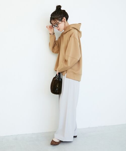 le.coeur blanc / ルクールブラン ロング・マキシ丈ワンピース | ダンボールニットパーカー×スカートセット | 詳細15