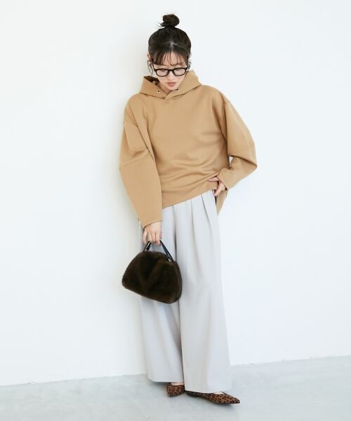 le.coeur blanc / ルクールブラン ロング・マキシ丈ワンピース | ダンボールニットパーカー×スカートセット | 詳細16