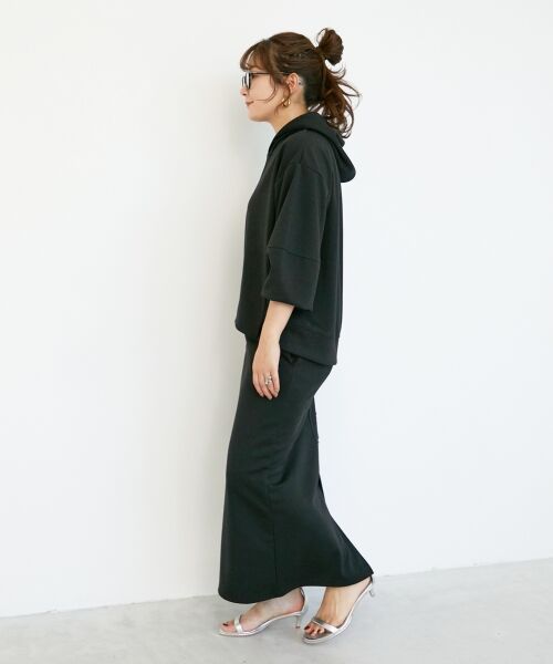 le.coeur blanc / ルクールブラン ロング・マキシ丈ワンピース | ダンボールニットパーカー×スカートセット | 詳細21