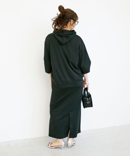 le.coeur blanc / ルクールブラン ロング・マキシ丈ワンピース | ダンボールニットパーカー×スカートセット | 詳細22