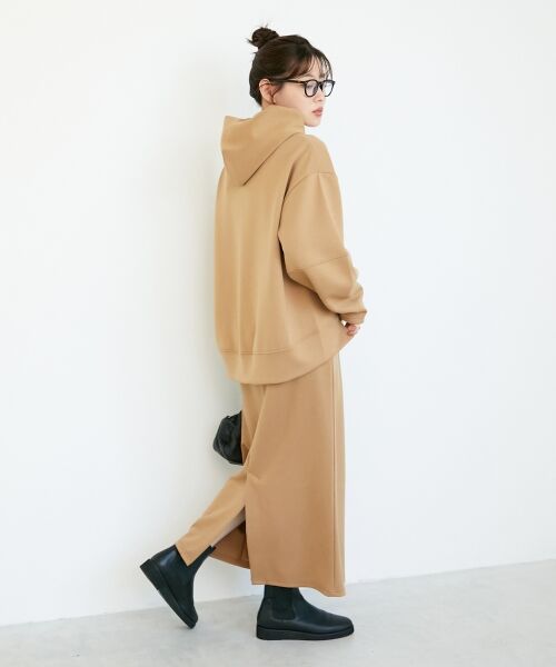 le.coeur blanc / ルクールブラン ロング・マキシ丈ワンピース | ダンボールニットパーカー×スカートセット | 詳細5