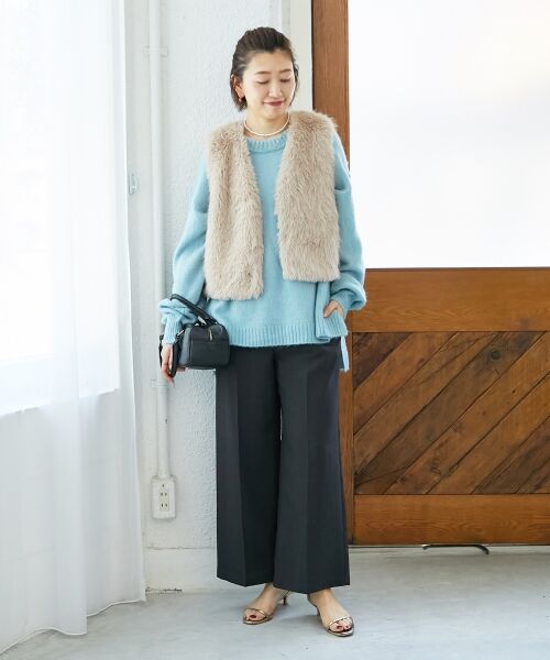 le.coeur blanc / ルクールブラン その他アウター | ショートフェイクファーベスト | 詳細11