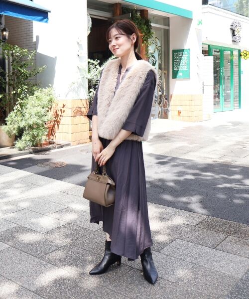 le.coeur blanc / ルクールブラン その他アウター | ショートフェイクファーベスト | 詳細13