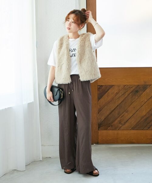 le.coeur blanc / ルクールブラン その他アウター | ショートフェイクファーベスト | 詳細20