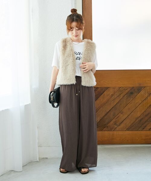 le.coeur blanc / ルクールブラン その他アウター | ショートフェイクファーベスト | 詳細21