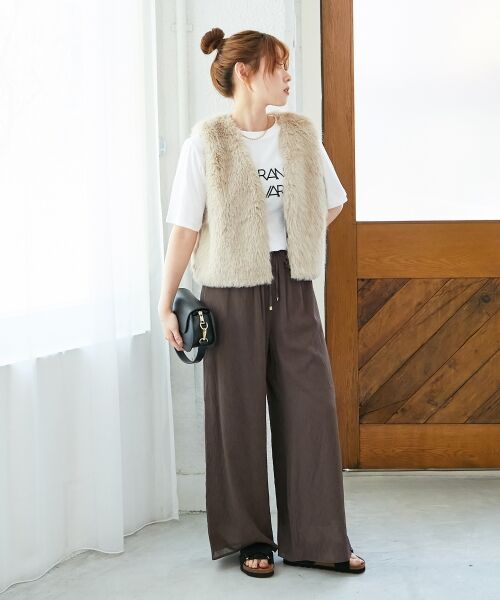 le.coeur blanc / ルクールブラン その他アウター | ショートフェイクファーベスト | 詳細22