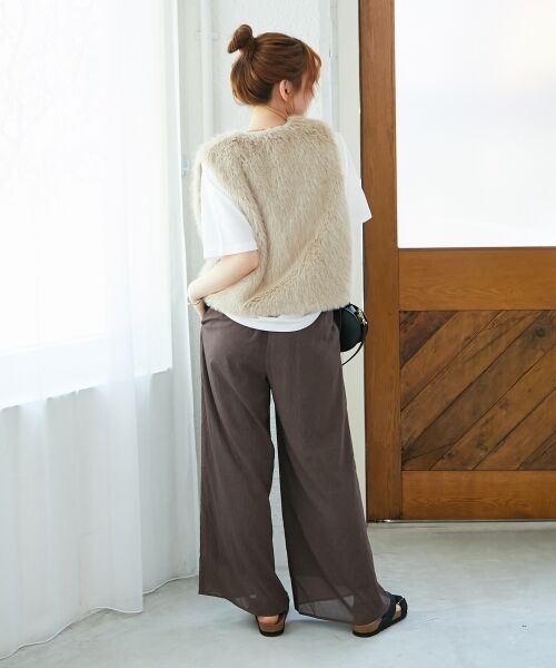 le.coeur blanc / ルクールブラン その他アウター | ショートフェイクファーベスト | 詳細23