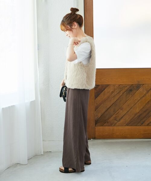 le.coeur blanc / ルクールブラン その他アウター | ショートフェイクファーベスト | 詳細24
