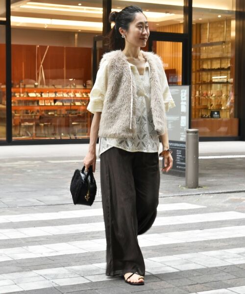 le.coeur blanc / ルクールブラン その他アウター | ショートフェイクファーベスト | 詳細6