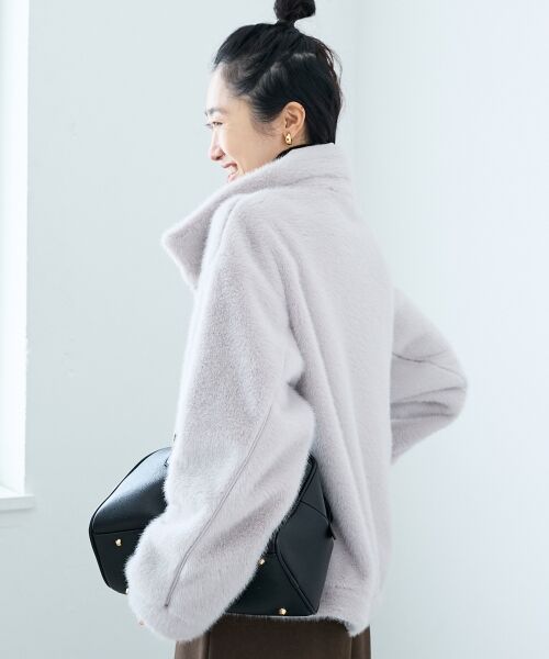 le.coeur blanc / ルクールブラン ブルゾン | ミンクタッチスタンドカラーファーブルゾン | 詳細25