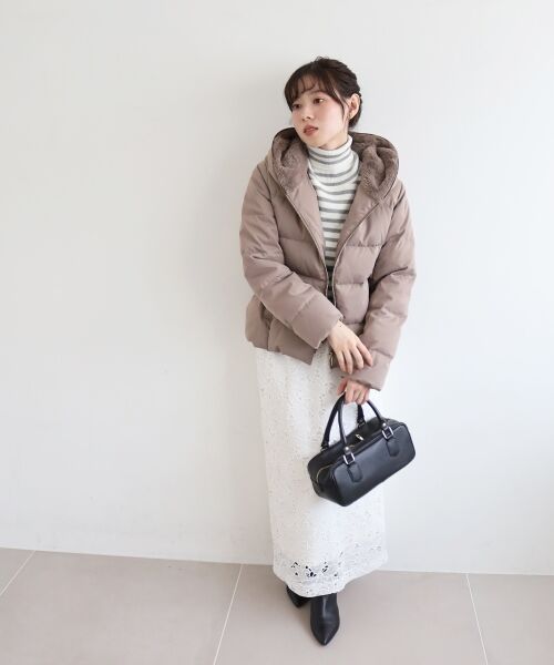 le.coeur blanc / ルクールブラン ダウンジャケット・ベスト | ファーフードショートダウン | 詳細10