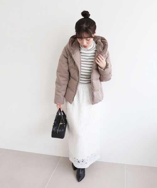 le.coeur blanc / ルクールブラン ダウンジャケット・ベスト | ファーフードショートダウン | 詳細18