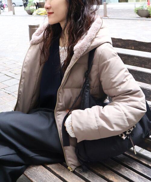 le.coeur blanc / ルクールブラン ダウンジャケット・ベスト | ファーフードショートダウン | 詳細22