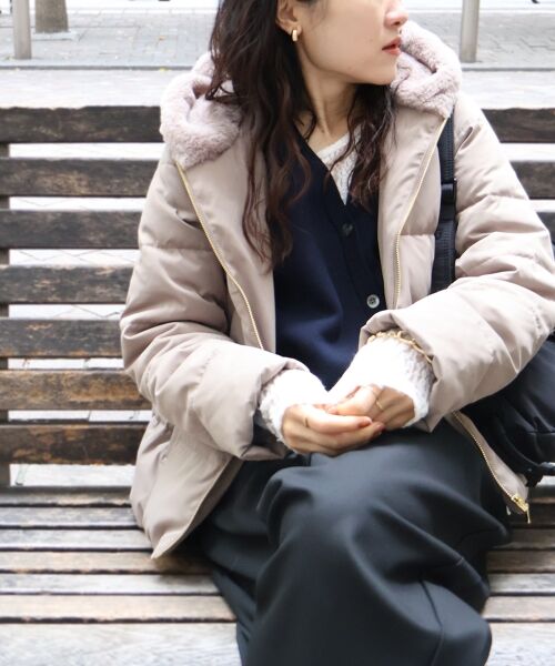 le.coeur blanc / ルクールブラン ダウンジャケット・ベスト | ファーフードショートダウン | 詳細23