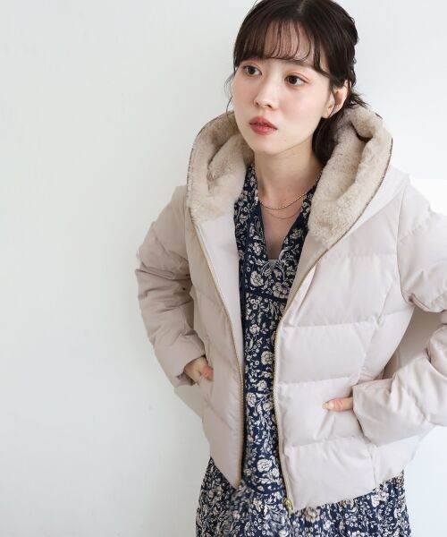 le.coeur blanc / ルクールブラン ダウンジャケット・ベスト | ファーフードショートダウン | 詳細30