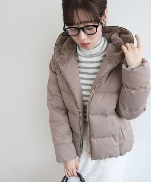 le.coeur blanc / ルクールブラン ダウンジャケット・ベスト | ファーフードショートダウン | 詳細4