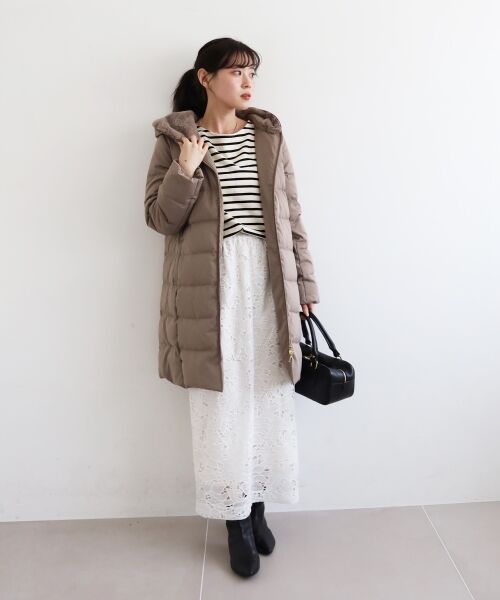 le.coeur blanc / ルクールブラン ダウンジャケット・ベスト | ファーフードロングダウン | 詳細18
