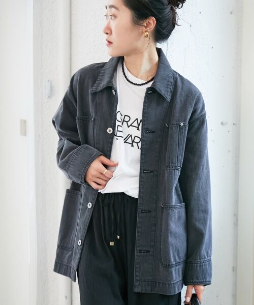 le.coeur blanc / ルクールブラン その他アウター | デニムカバーオールジャケット | 詳細5