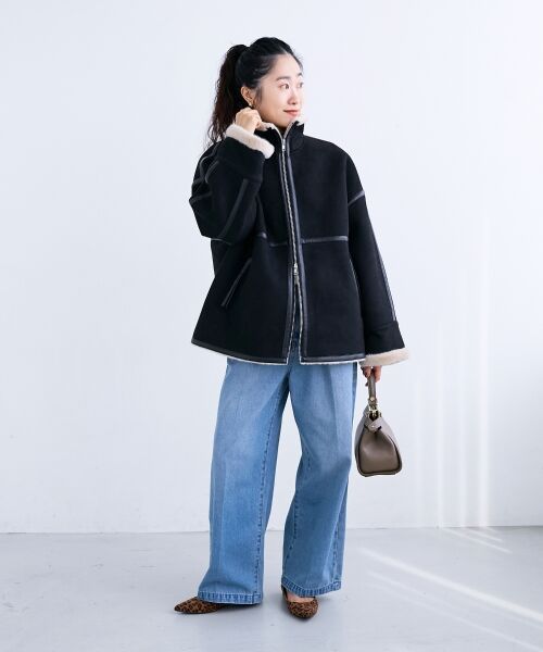 le.coeur blanc / ルクールブラン ブルゾン | 裏起毛フライトジャケット | 詳細11