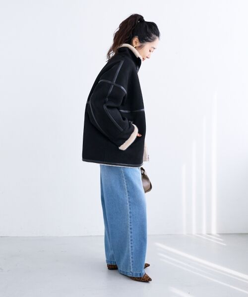 le.coeur blanc / ルクールブラン ブルゾン | 裏起毛フライトジャケット | 詳細13