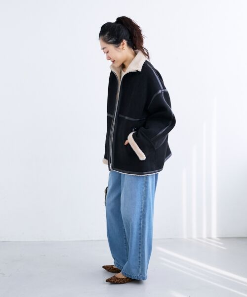 le.coeur blanc / ルクールブラン ブルゾン | 裏起毛フライトジャケット | 詳細15