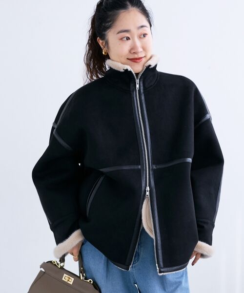 le.coeur blanc / ルクールブラン ブルゾン | 裏起毛フライトジャケット | 詳細2