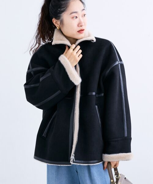 le.coeur blanc / ルクールブラン ブルゾン | 裏起毛フライトジャケット | 詳細3