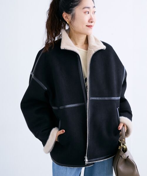 le.coeur blanc / ルクールブラン ブルゾン | 裏起毛フライトジャケット | 詳細4